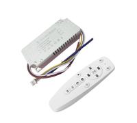 Transformador de controlador LED de 2,4 G con mando a distancia para sistemas regulables, salida de 24 W a 80 W, voltaje ajustable de 60 a 200 V, carcasa ABS, W (24-40) X2 80 W