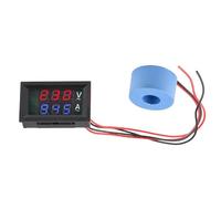 Transformador de corriente miniatura Medidor de corriente y voltaje digital LCD, detector y probador con transformador de corriente, CA 50-500 V, 10 A, 50 A y 100 A(AC 50-500V 100A)