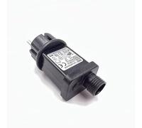 Transformador de fuente de alimentación de 9W para LED a 31V IP44 con enchufe Shuko Adaptador driver retardante de llama de baja tensión para luces y decoraciones navideñas con memoria y 8 juegos