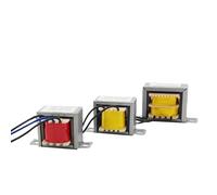 Transformador de Potencia EI 1W 8X15 Salida Dual 3 Cables AC6V 9V 12V-0-12V única 15V 24V 36V 48V Entrada Cable Cobre AC220V 110V 380V(110V Single out,48V)