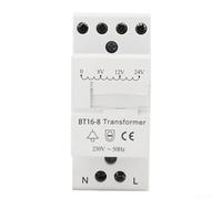 Transformador de timbre AC230V - Salida de 4 VA o 8 VA, construcción de resina epoxi, montaje en riel DIN de 35 mm, diseño compacto para una instalación segura y fácil