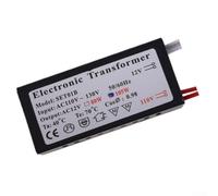 Transformador electrónico 12 V CA 60 W regulable transformador metal 12 V 60 W para halógenos G4 Xenon fuente de alimentación silenciosa 12 V CA 60 W sin parpadeo convertidor de tensión 230 V a 12 V