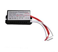 Transformador electrónico halógeno/xenón 120 W CA 12 V salida para bajo voltaje con soporte de atenuación y carcasa de metal, compatible con (60 W)