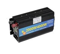Transformador Inversor Potencia Onda Sinusoidal Pura con Enchufe Universal 2000 W/4000 W Cargador SAI CC 12 V/24 V A CA 220 V/230 V(12V,Europe)