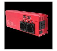 Transformador Inversor Potencia para Coche 2000 W 2600 W Pico CC 12 V/24 V - CA 220 V/110 V para Exteriores Camping/Barco Batería(110V US 60Hz,Red 2600W)