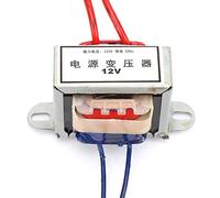 Transformador monofásico de 3 W, entrada 230 V CA 50 Hz, salida 12 V / 24 V CA, diseño compacto y seguro para electrónica, automatización e iluminación LED