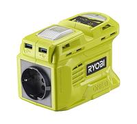 Transformador RYOBI de 18 V 2 en 1: 2 USB-A, 1 USB-C, lámpara LED