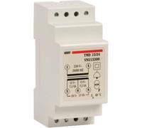 VEMER VN313300 TMD 15/24 - Transformador de Electricidad de Carril DIN para Servicio Discontinuo, Ideal para Timbres, Citófonos, Alarmas, Puertas Automáticas, 230V/12-24V, Potencia 15VA, Blanco