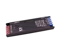 Transformador Tira Led 24v Regulable 300W, dimmerizable con pulsador NO (10-100%), memoria tras apagón y apagado progresivo, 2 salidas para tiras LED, Push Dimmer integrado