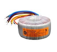 Transformador toroidal dual de 300 W y 35 V, cuatro cables, entrada 2 x 115 V, anillo de fiebre, 300 VA