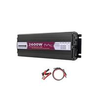 Transformador Voltaje 12 V/24 V CA 220 V 1000 W 1600 W 2000 W 2600 W Convertidor Potencia Inversor Pantalla Solar para El Hogar Inversor Onda Sinusoidal Pura Portátil(24V,220V-240V 60HZ,2600W)