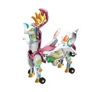 Transformando Dinosaurio Car Toy,Coche Transformando Deer Model,2-en-1 Interactive Colision Car Toys,Deforman juguetes de coche para niños (B)