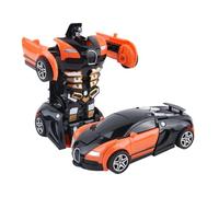 Transformando el juguete del automóvil robot | Vehículo de acción de deformación 2-en-1 | Retire los autos para niños, un regalo de cumpleaños para niñas para niños pequeños, juguete de figura interac