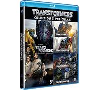 Transformers 1-5 (Blu-ray) Pack 5 peliculas: Transformers, La Venganza de los Caidos, El Lado Oscuro de la Luna, La Era de la Extincion, El Ultimo Caballero