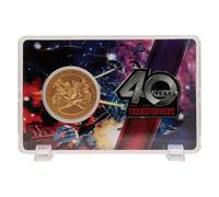 Transformers 40th Anniversary - Moneda chapada en oro de 24 quilates