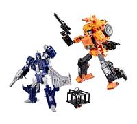 Transformers Age of The Primes, Wreck 'n Doom Collection, Pack Doble de Figuras de Autobot Sandstorm y Slugslinger
