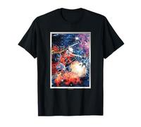 Transformers Autobot Vintage Cosmic Space Battle Poster Camiseta