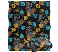 Transformers Blanket, 152 x 127 cm AB Decepticon Pattern Silky Touch Super Soft Throw Blanket
