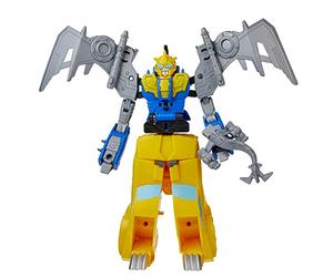 Transformers Bumblebee Cyberverse Adventures Dinobots Unite Toys Dino Combiners Bumbleswoop - Paquete de 2 Figuras de acción, a Partir de 6 años, 11 cm