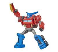 Transformers Bumblebee Cyberverse Adventures Warrior Class Optimus Prime Action Figure Toy Repeatable Attack Move Ages 6 and Up 5.4-inch
