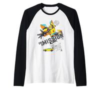Transformers Bumblebee On The Mission Camiseta Manga Raglan