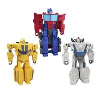 Transformers Figuras - Cambiadores de 1 Paso con Giro - Pack de 3 Figuras - Figuras de Wheeljack, Bumblebee y Optimus Prime de 10 cm
