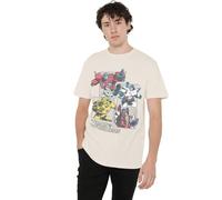 Transformers Camiseta Unisex Unisex de Transformers Generations, diseño de cuadrícula cómic, Color Natural, Natural, 3XL