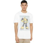Transformers Camiseta Unisex Unisex Transformers Generations Autobot More Than Meets The Eye Bumblebee, Camiseta Blanca, Blanco, 3XL