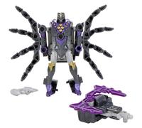 Transformers CYBERWORLD, Airachnid Armored Cyber Changers, Figura de 10 cm, Conversión rápida al Modo araña, Juguetes Robot para niños y niñas a Partir de 6 años