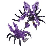 Transformers CYBERWORLD, Airachnid, Figura de acción Armored Cyber Changers Energon Surge | Conversión rápida en araña | Juguetes Robot para niños y niñas a Partir de 6 años