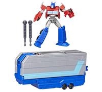 Transformers EarthSpark, Set de Juego Remolque de Batalla de Optimus Prime