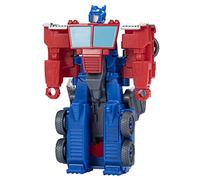 Transformers Figuras EarthSpark - Figura de Optimus Prime de 10 cm - Cambiador de 1 Paso con Giro - Figuras Robot para niños y niñas a Partir de 6 años