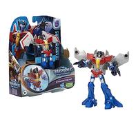 Transformers Figuras EarthSpark - Figura de Starscream Warrior Class - Figura Robot de 12,5 cm - A Partir de 6 años