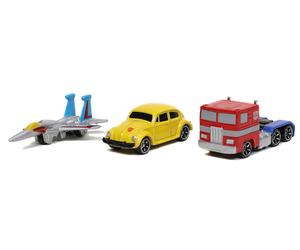 Transformers G1 1.65" Nano 3-Pack Die-cast Cars, Toys for Kids (Importación USA)