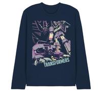 Transformers Generations Decepticon Soundwave On The Hunt - Camiseta Unisex de Manga Larga, Color Azul Marino, Talla L