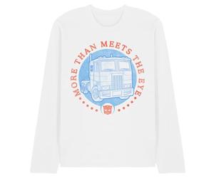 Transformers Generations Optimus Truck More Than Meets The Eye - Camiseta Unisex de Manga Larga, Color Blanco, Talla L