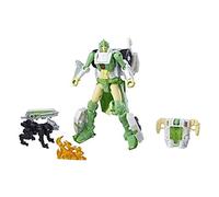 Transformers Generations War for Cybertron: Siege Deluxe Class WFC-S15 Autobot Greenlight Figura de acción con Dazzlestrike Battle Masters, marrón/A