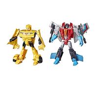 Transformers - Héroes y Villanos - Bumblebee y Starscream - Set de 2 Figuras de 17,5 cm - Figuras de acción