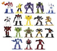 Transformers Jada Nano metalfigs, fundición a presión, serie 3, 18 figuras (16 Plus, 2 exclusivas de oro)