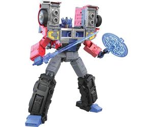 Transformers Juguetes Generations Legacy Series Clase líder - Figura G2 Universe Laser Optimus Prime - 17,5 cm - Edad: 8+