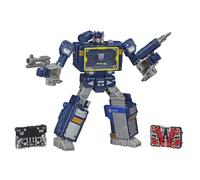 Transformers Netflix: La trilog?a de la Guerra por Cybertron: Pack de 3 batallas de Soundwave clase Voyager con Laserbeak y Ravage F0708