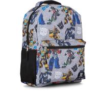 Transformers Optimus Prime Allover - Mochila escolar Optimus, Prime, Megatron y Bumblebee, gris, One Size, moderno