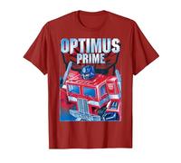 Transformers Optimus Prime Portrait Camiseta, Hombre, Arándano, XXL