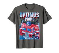 Transformers Optimus Prime Portrait Camiseta, Hombre, Asfalto, 4XL