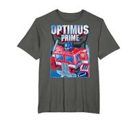Transformers Optimus Prime Portrait Camiseta, Hombre Tallas Grandes, Asfalto, 5X Alto