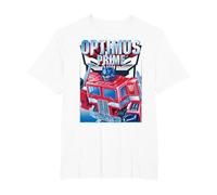 Transformers Optimus Prime Portrait Camiseta, Hombre Tallas Grandes, Blanco, 6X Alto