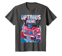 Transformers Optimus Prime Portrait Camiseta, Niños, Asfalto, 12 años