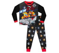 TRANSFORMERS Pijama Optimus Prime Pijama para Niños | Pijamas Niño | Negro | 9-10 Años