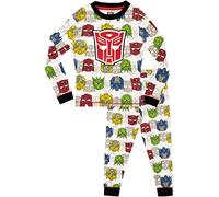 Transformers Pijama para Niños Ajuste Ceñido Gris 8-9 Años