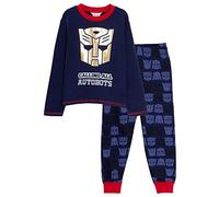 Transformers Pijama para niños Optimus Prime de longitud completa, conjunto de pijama de personajes, azul marino, 7-8 Years